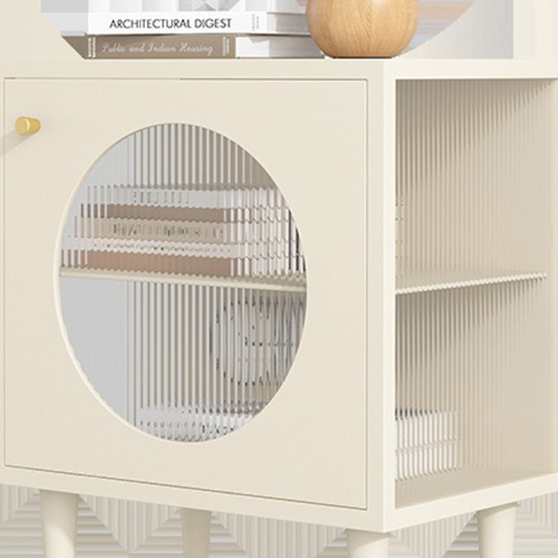 Industrial Accent Table Nightstand Antique Finish Bedside Cabinet