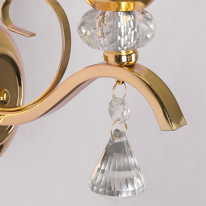 Iluminación de pared de sombra única luz de metal de estilo moderno para dormitorio de sala de estar