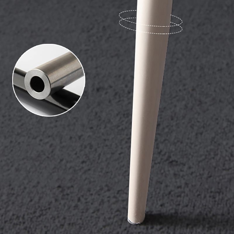 Sillas de comedor de cuero de estilo minimalista, sillas con respaldo sólido para cocina (juego de 2)