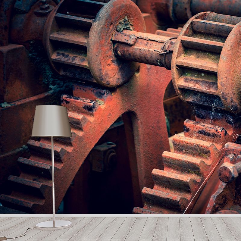 Industrial Photography Style Building Mural Wallpaper Mildew Resistant for Wall Decor