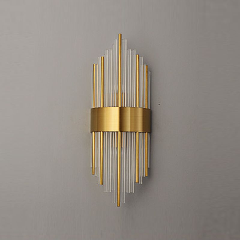 Einzigartige Schattenkristallwandleuchter moderner Stil 2 Leuchten Wandmontage Leuchte Leuchte