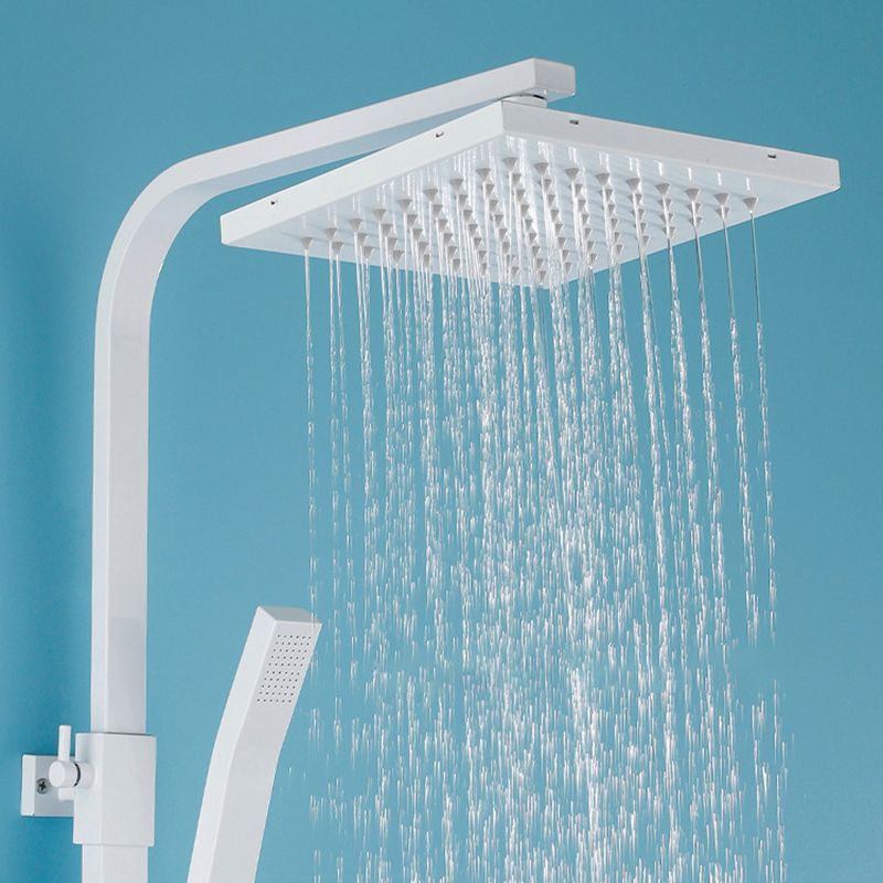 Arm Shower Faucet Wall Mounted Shower Metal Shower System with Slide Bar