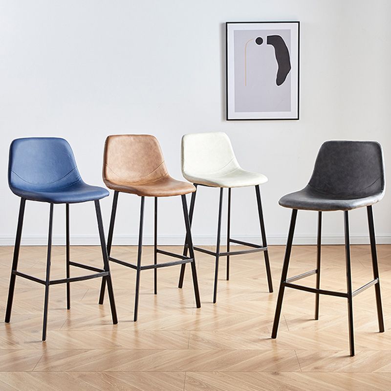 Nordic Style Round Bar-stool Metal Counter Bar Stool for Restaurant