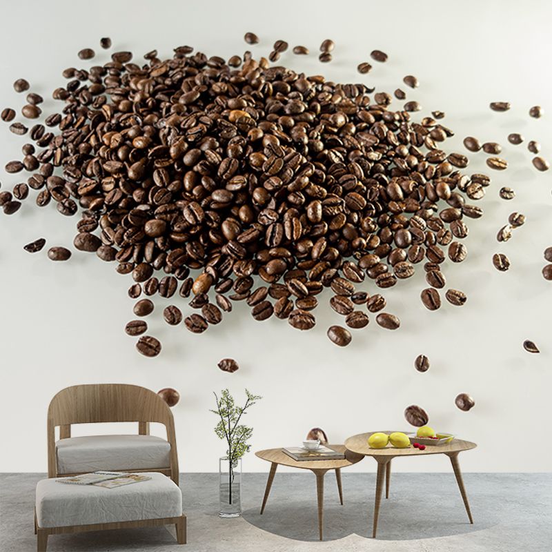 Fragrant Coffee Water Resistant Mural Coffee Shop Wall Decoration, Made to Measure