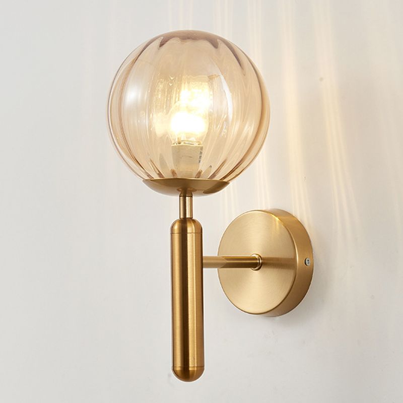 Postmoderne Einfachheit Gang dekorative Glaswandlampe Eisenfarbe Innenwandlicht