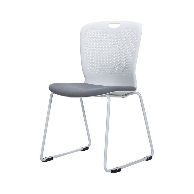Modern Armless Upholstered Office Chair Plastic Ergonomic Office Chair