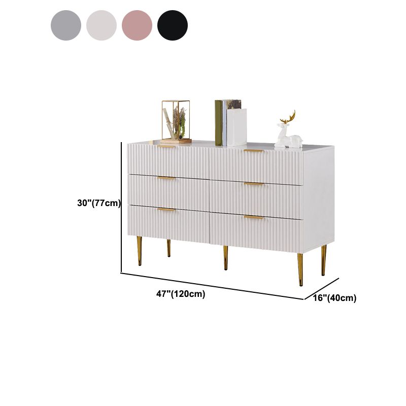 15.74" Wide Modern Accent Ches Wood Soft Close Drawers Chest