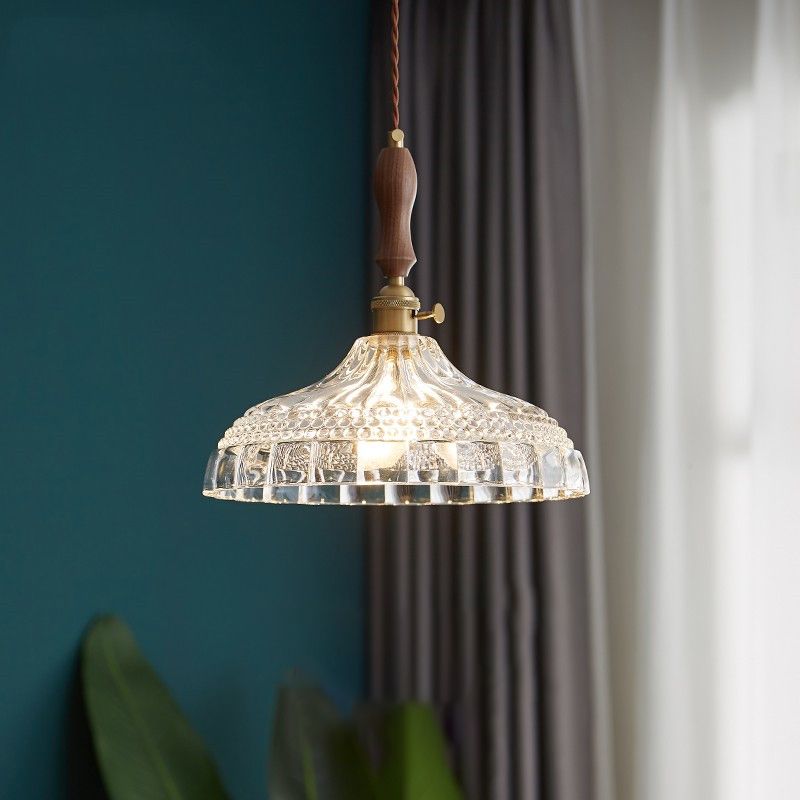 Glass de style moderne Lumière suspendue simple éclairage pendentif pour le salon