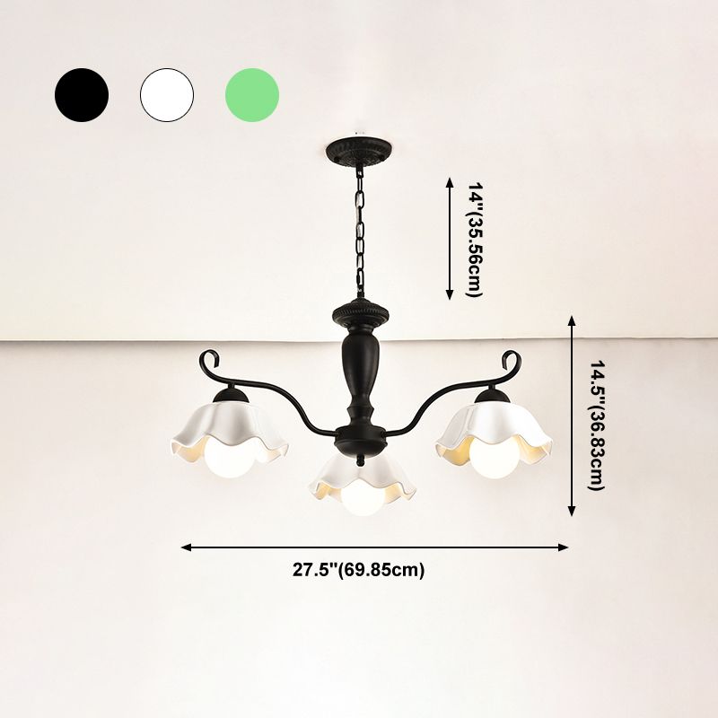 Lampada a sospensione a sospensione a sospensione in stile multi-testa Lampada a forma di lampadario per soggiorno per soggiorno