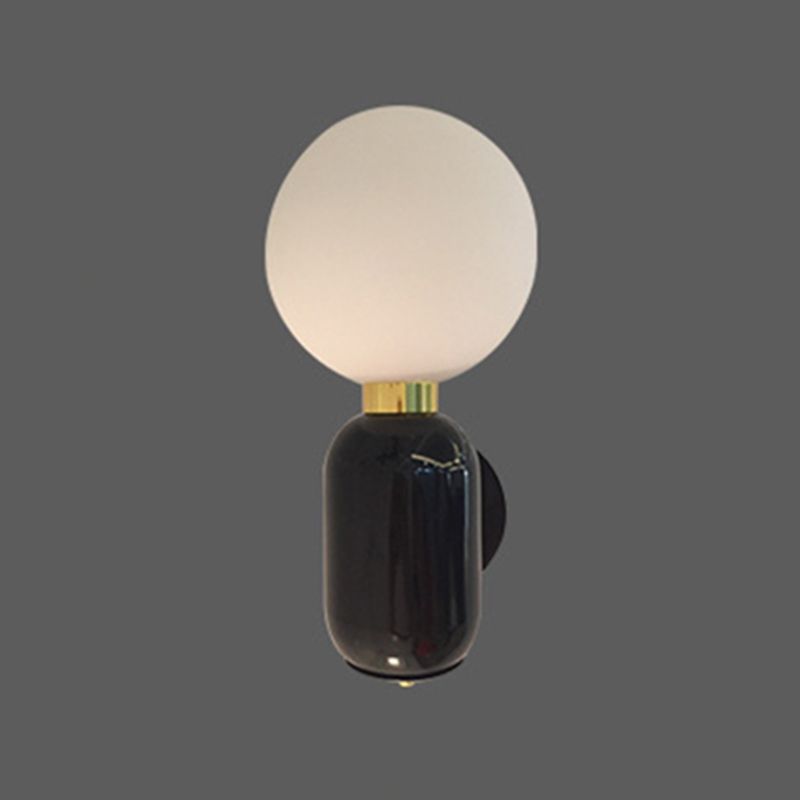 Metallkugel Wandbeleuchtung Merkmale moderner Stil 1 Lichtwandmontierte Leuchte für Schlafzimmer