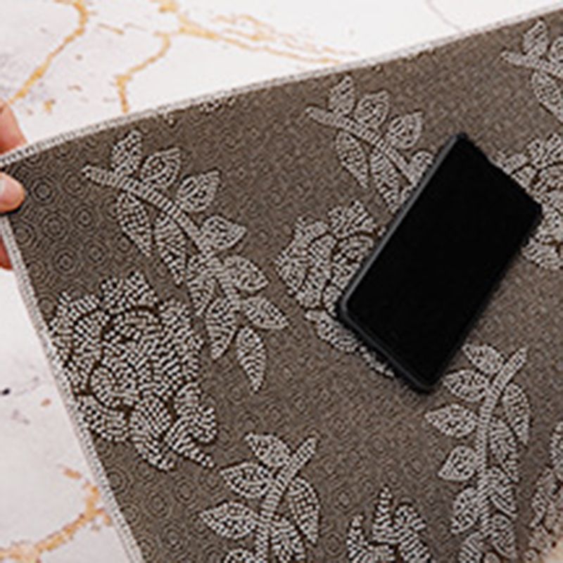 Light Brown Modern Rug Polyester Deer Area Rug Washable Rug for Living Room