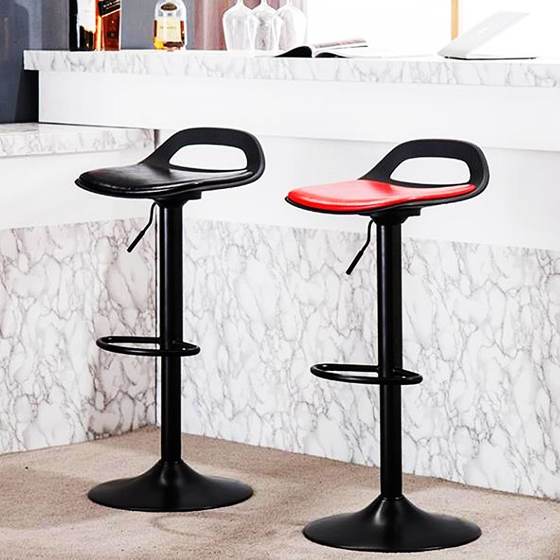 Industrial Style Bar Chair with Swivel Adjustable Height Metal Leg for Counter Bar