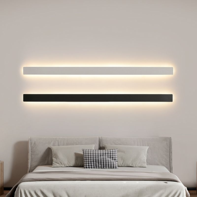 Metal Linear Shape Wall Light Modern 1-Light Wall Mounted Light Fixtures