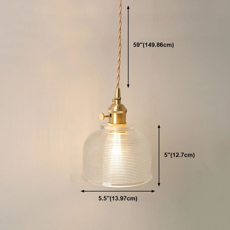 Moderne stijl geometrische down Lighting Glass 1 lichthangende plafondlampen