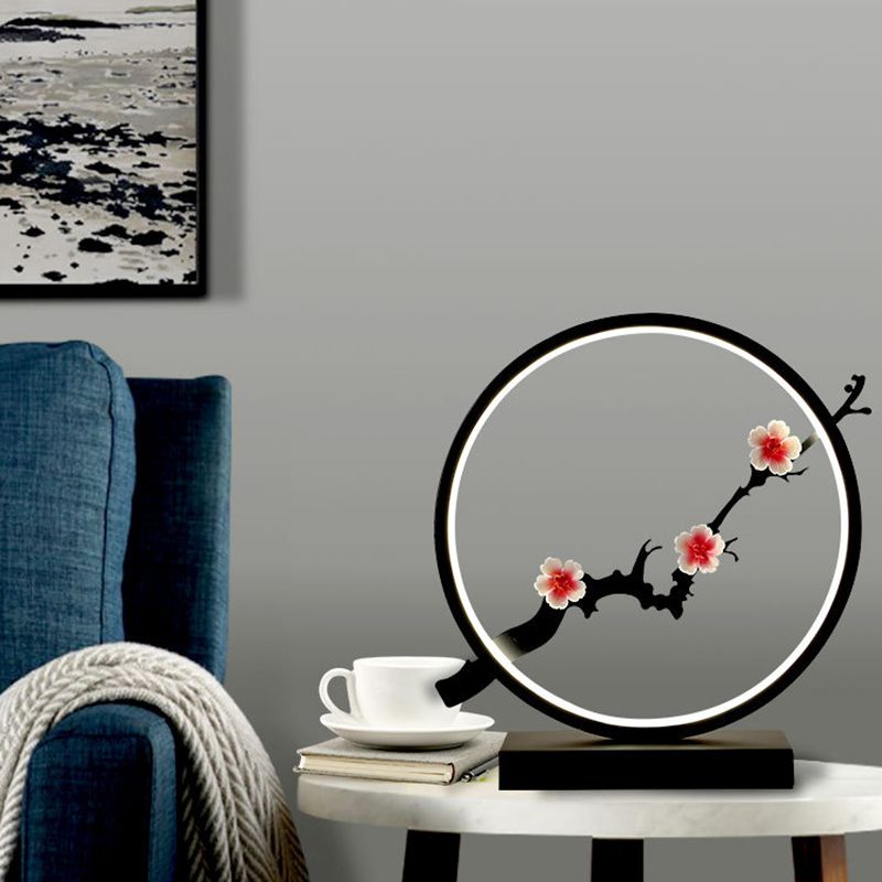 Modern 1-Light Table Lamp Strip Shape LED Desk Light with Silica Gel Shade for Living Room