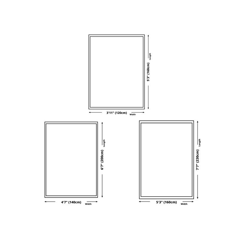 Beige moderne tapijten polyester curve binnen tapijt niet-slip achterste tapijt voor woonkamer