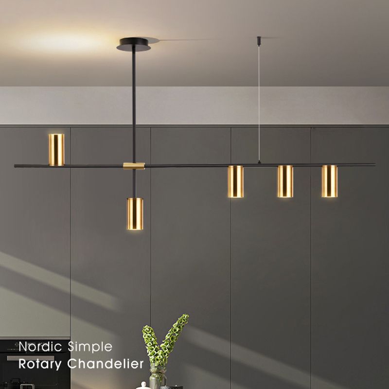 Cilindri della metà del secolo Luci lampadari dell'isola illuminazione isola metallica