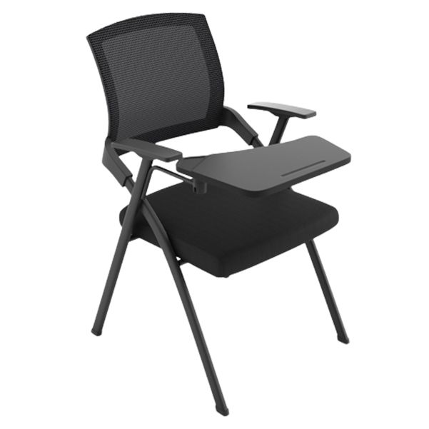 Modern Mesh Office Chair with Fixed Arms Conference Chair with Metal Frame