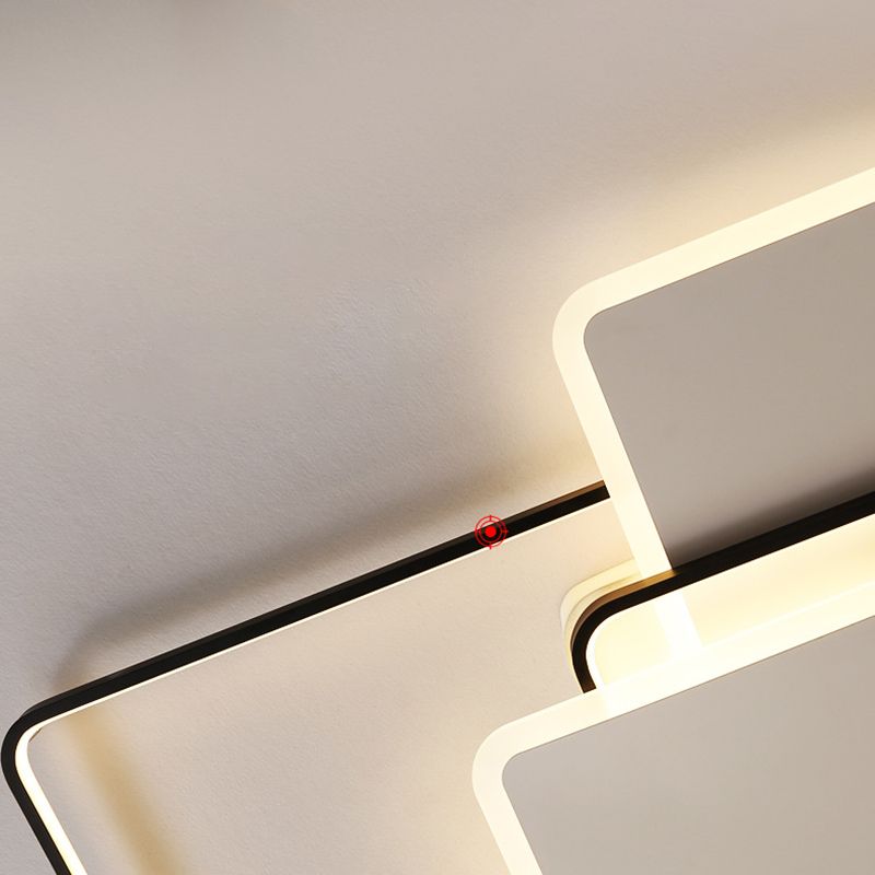 Traverse Plafonnier Plafonnier Minimaliste En Métal Salon LED Plafonnier Éclairage