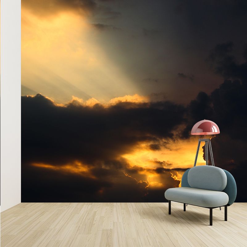 Contemporary Photography Style Sky Mural Wallpaper Mildew Resistant for Home