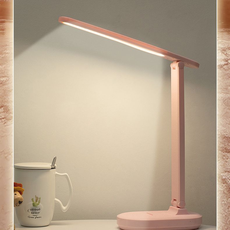 Lampe à chambre rectangulaire lampe en plastique de style macaron en plastique LED Table USB Light