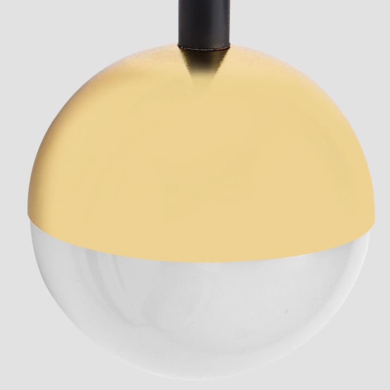 Globe Wall SCONCE Moderne wandlampen metaal 2 licht wandlamp in het zwart
