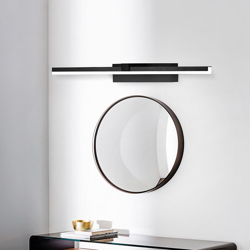 Luz de tocador doméstico accesorios modernos de iluminación de espejo lineal para el baño