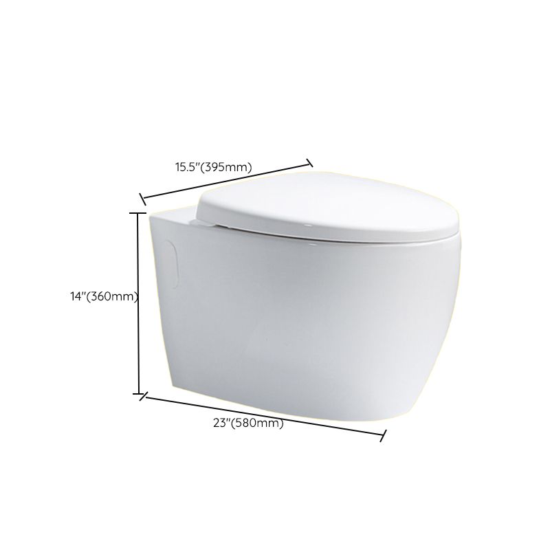 Contemporary One Piece Toilet Bowl Wall Hung Urine Toilet for Bathroom