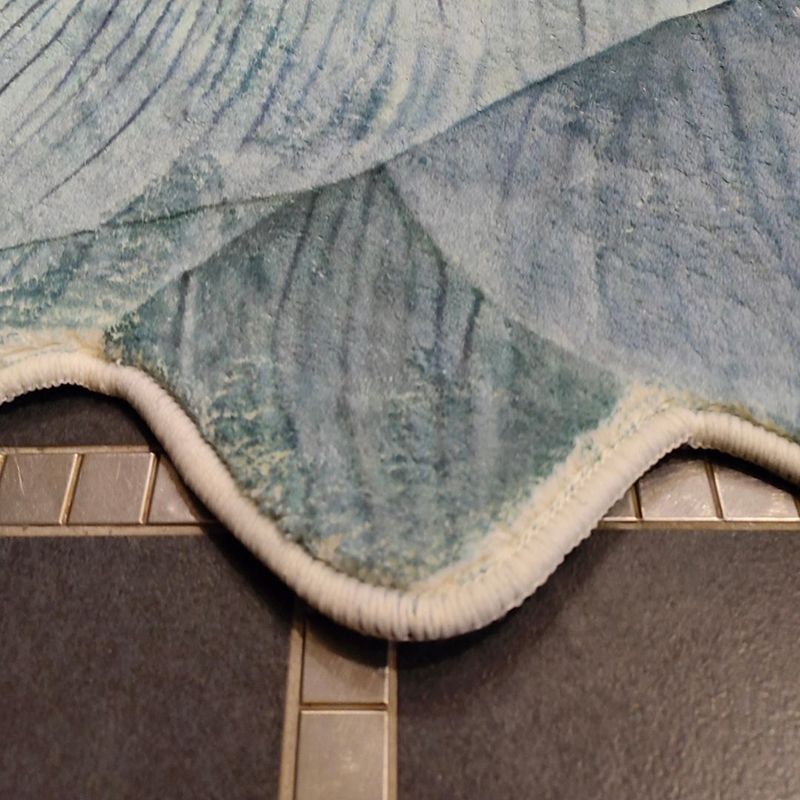Irregular Flowers Shape Rug Living Room Carpet Polyester Washable Area Rug