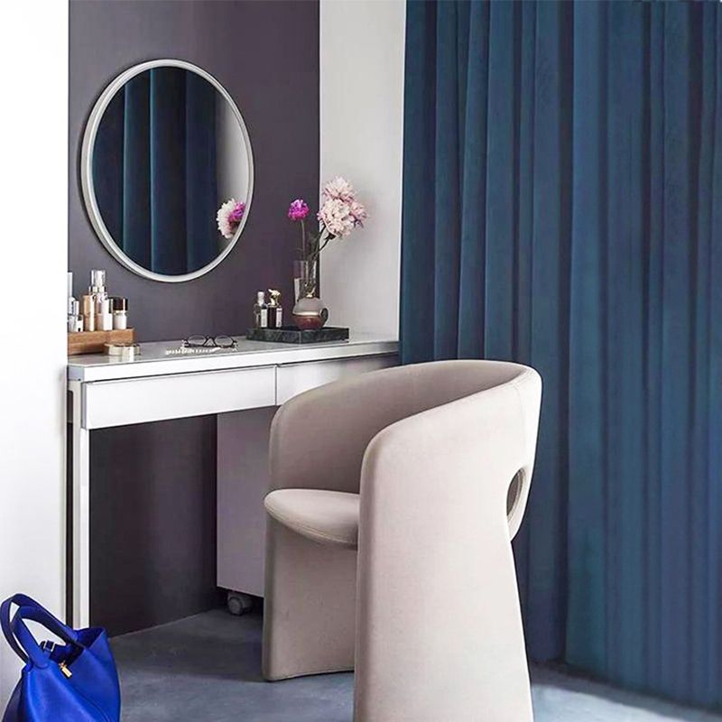 22.44" Wide Scandinavian Style Single Sofa Chair Fabric Sloped Arms Chair