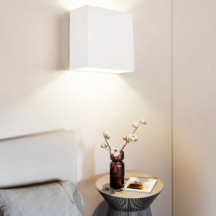 Modern Style Metal Wall Light Geometric 2 Lights Wall Washer for Living Room