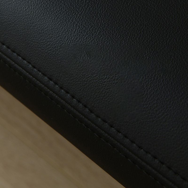 30.3" H Contemporary 2-seater Leather Armless Loveseat for Living Room