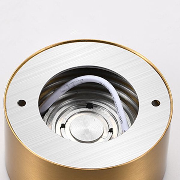 Lámpara de techo LED con forma de cilindro, montaje empotrado de 1 luz de aluminio moderno para dormitorio de pasillo