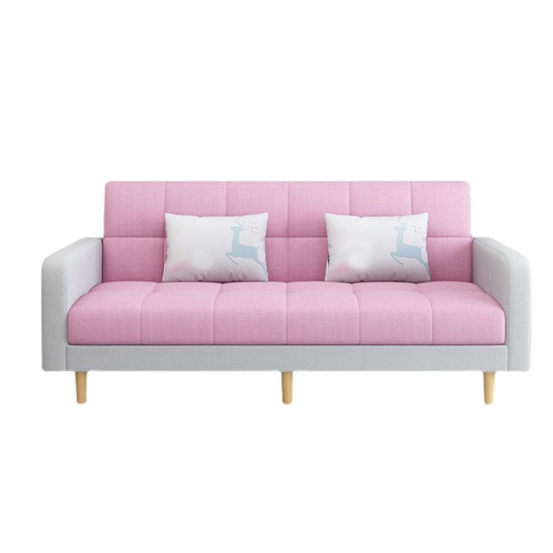 Fabric Square Arm Sectional Sofa 31.5"High Modern Tufted Split-Back Sofa with Storage
