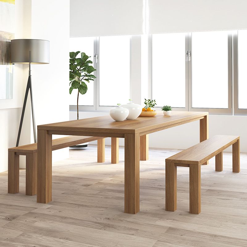 Modern 1/2/3/6/7 Pieces Dining Set Rectangle Wood Dining Table for Dining Room