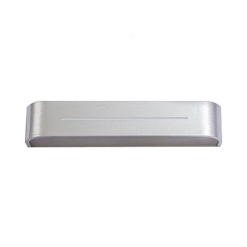 Lumière à lave-LED à LED de 11 "/ 15" moderne avec une teinte en aluminium argenté, appiculture d'éclairage rectangulaire, lumière chaude / blanche