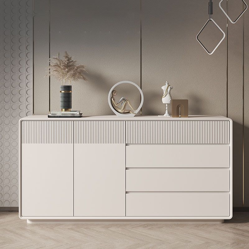 Contemporary Horizontal Combo Dresser Wooden Storage Dresser for Bedroom