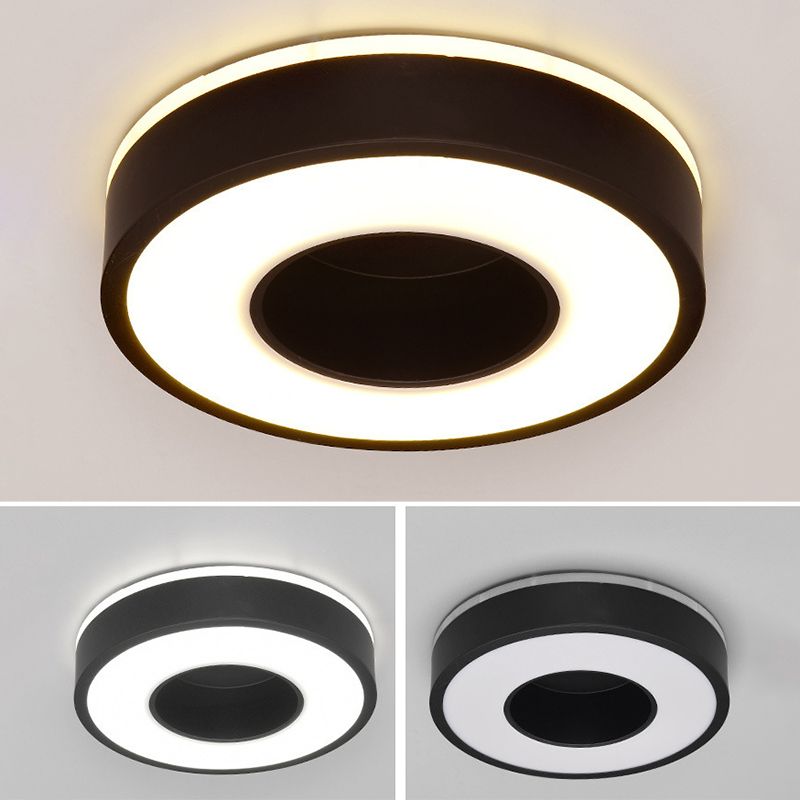 2" Height Hollow Design LED Ceiling Light Modern Style Flush Mount Lighting Fixture for Office Business Room