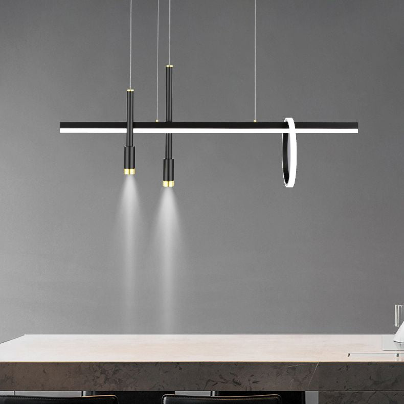 Lineal isla lámpara lámpara nórdica comedor de comandante de comedor led