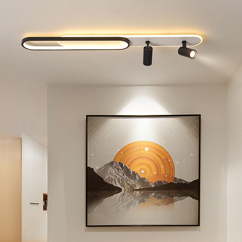 Luminaire de plafond en métal, luminaire de montage au plafond à LED de Style moderne