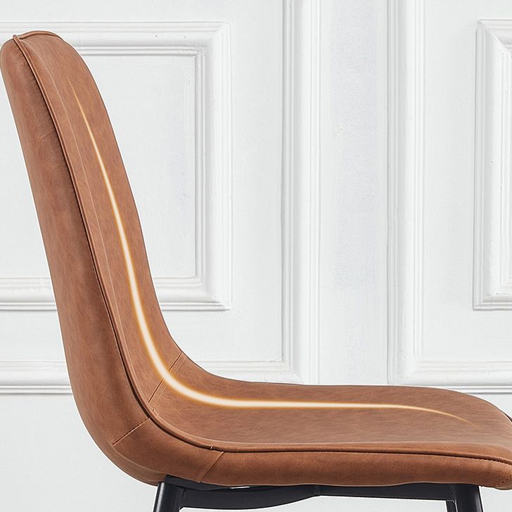 Sedie da cucina in stile moderno sedia da pranzo a bracciole con gambe metalliche