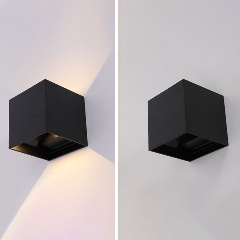 Square Wall Mounted Lamp Modern Simplicity Aluminum Wall Mount Lamp for Living Room