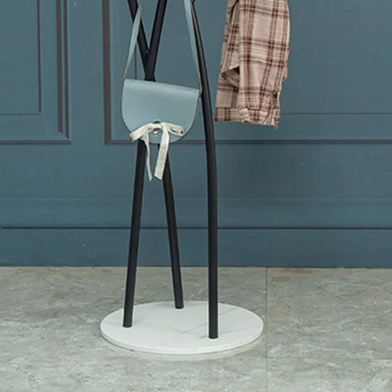 Glam Entry Hall Tree Metal Hooks Included Free Standing Coat Rack