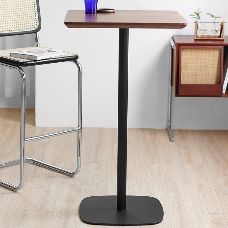 Mesa de barra de metal industrial Top 41.3 "H Table de bistro de pedestal para café