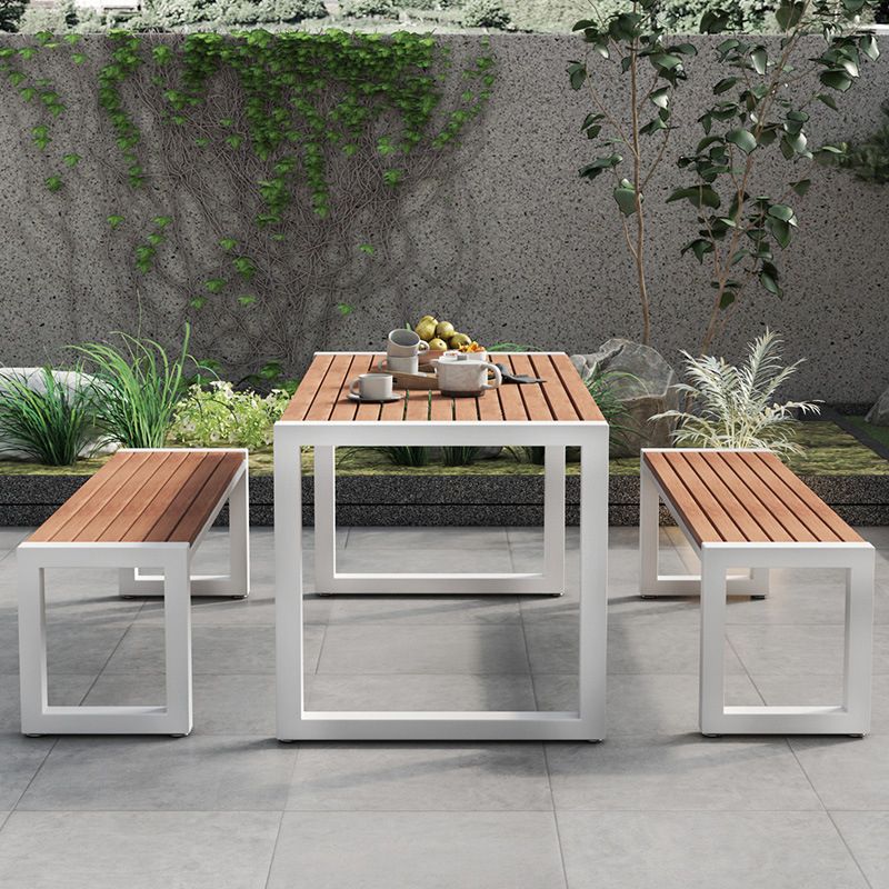 Modern 1/3/4/5/7 Pieces Picnic Table Set Manufactured Wood Dining Picnic Table Set