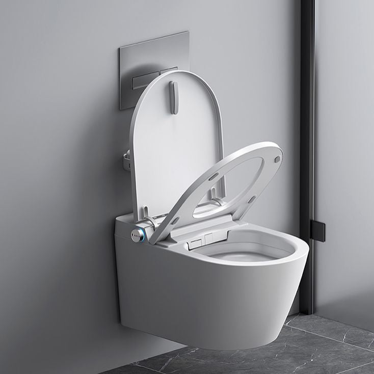 Modern Wall Mount Toilet All-In-One Porcelain Single Flush Urine Toilet