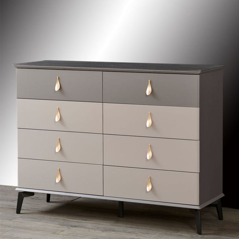 Contemporary Chest Wood Storage Chest Dresser with Soft-Close Drawers