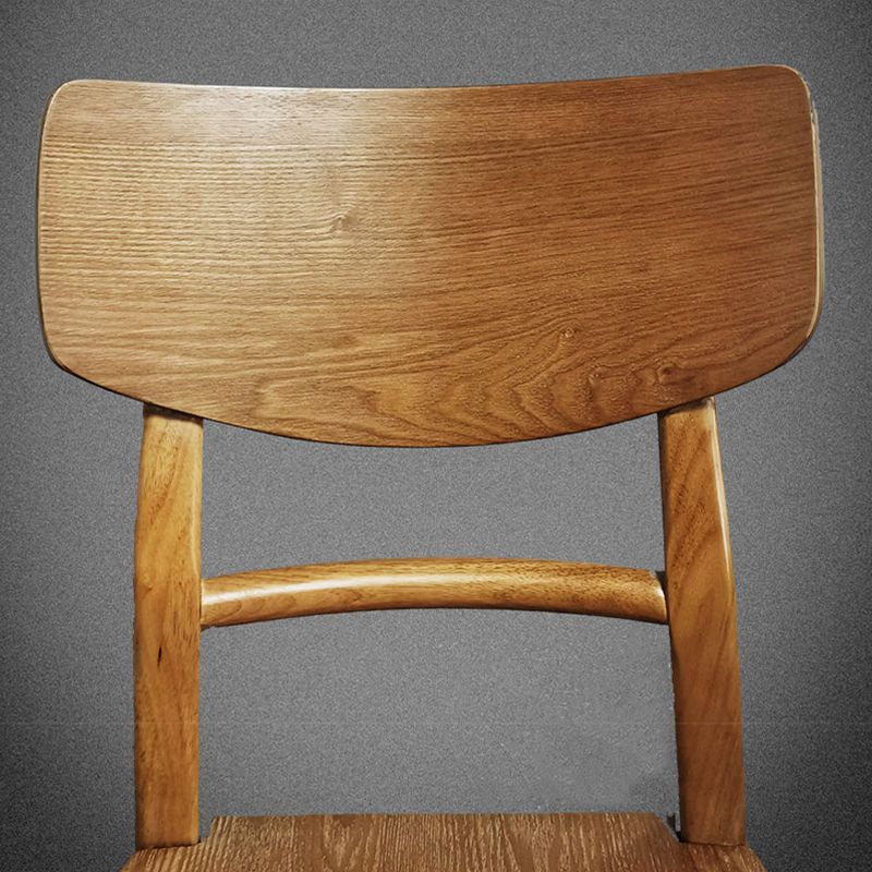 Silla de comedor industrial de madera, escalera, silla lateral trasera para cocina
