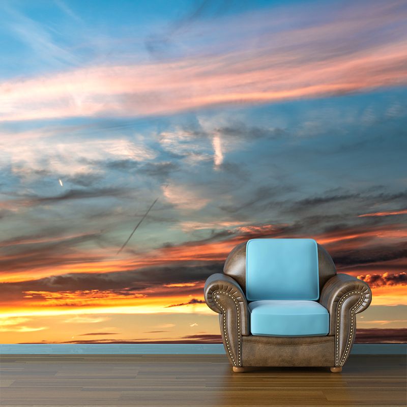 Clear Sky Scenery Mural Contemporary Home Decor for Sitting Room, Waterproofing