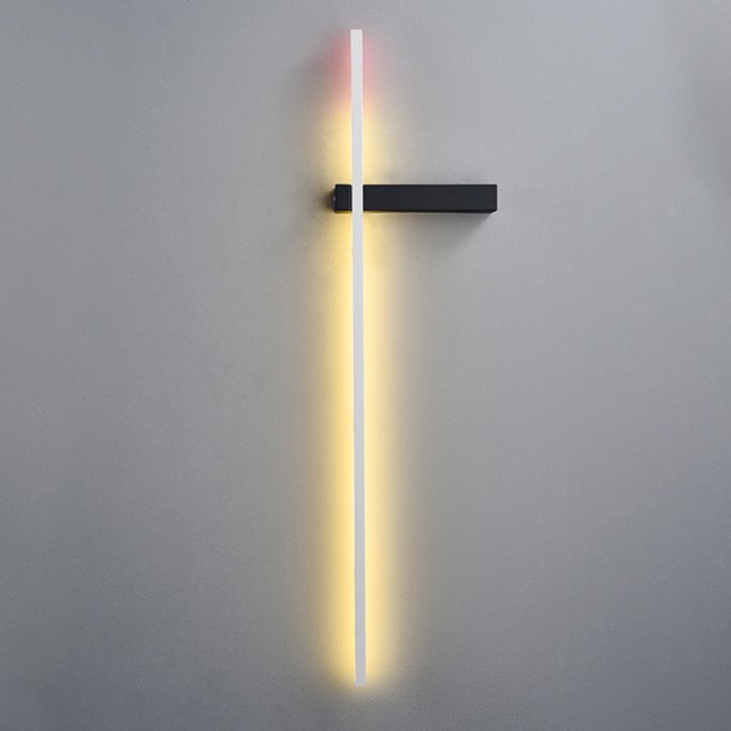 1 Light Metal Linear Wall Lighting Modern Style Wall Mounted Light Fixture